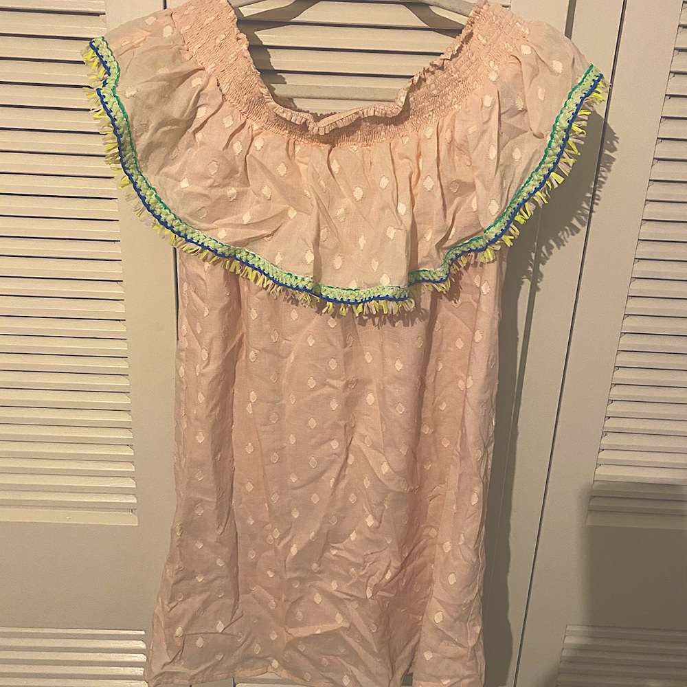 Strapless peach DRESS